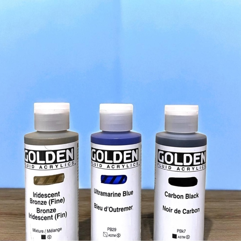 Lot of 5 GOLDEN Fluid Acrylics Paint Bundle -4 oz each Painting Supplies Art - Picture 4 of 5